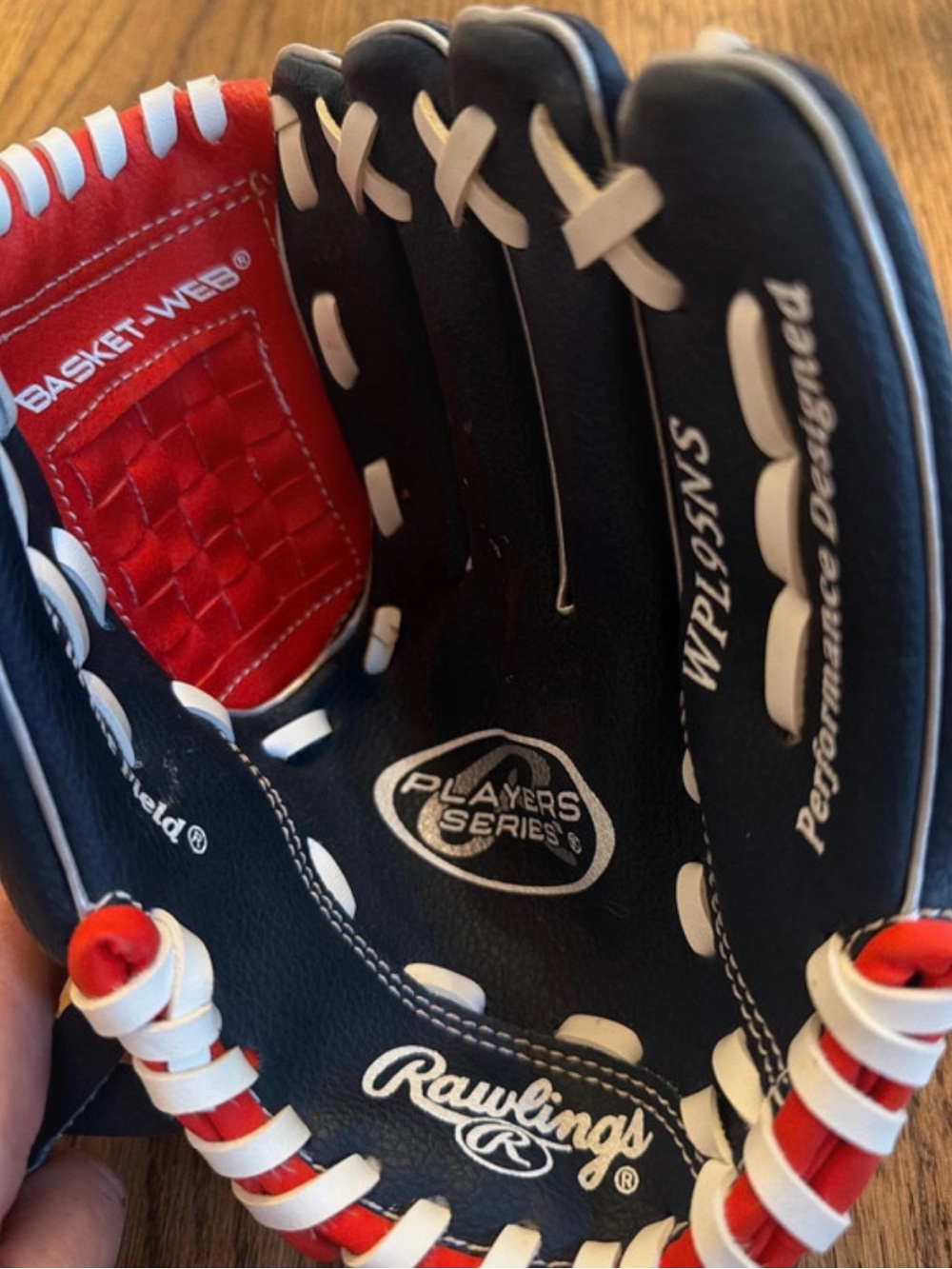 Rawlings Black and Red Youth Baseball Glove